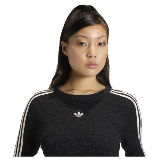 Adidas Γυναικεία πλεκτή μπλούζα Slim Solid Spike Knit Sweatshirt